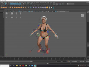 Realistic Old Woman Female Rigged Game Ready 3D Model