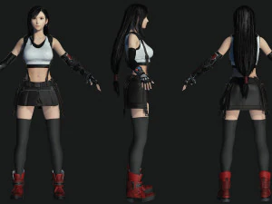 Tifa Lockhart Game Ready 3D Model