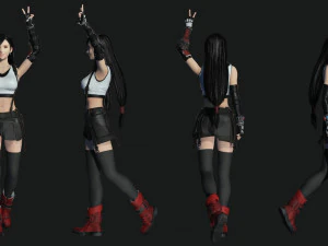 Tifa Lockhart Game Ready 3D Model