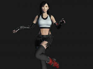 Tifa Lockhart Game Ready Model 3D