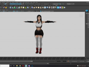 Tifa Lockhart Game Ready Model 3D