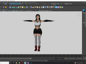 Tifa Lockhart Game Ready 3D Model