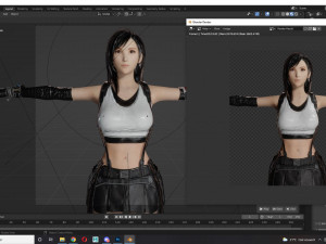 Tifa Lockhart Game Ready Model 3D
