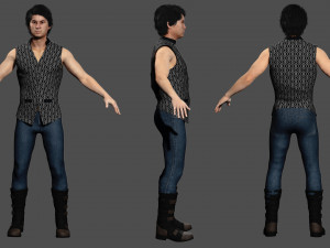 Asian Gangster Yakuza Model 3D