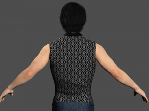 Asian Gangster Yakuza Model 3D