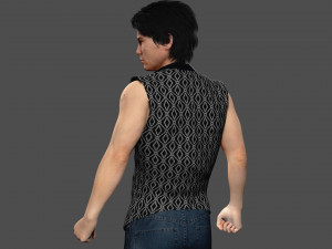Asian Gangster Yakuza Model 3D