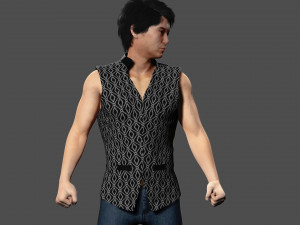 Asian Gangster Yakuza Model 3D