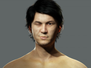 Asian Gangster Yakuza Model 3D