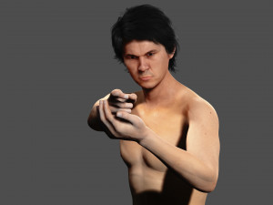 Asian Gangster Yakuza Model 3D