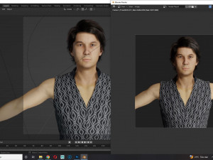 Asian Gangster Yakuza Model 3D