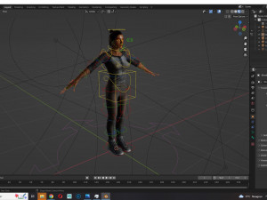 Survival Girl Apocalypses Low-poly 3D-Modell