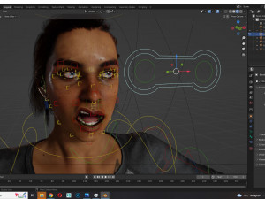 Survival Girl Apocalypses Low-poly 3D-Modell