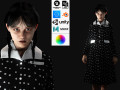 Wednesday Jenna Ortega Woman Low-poly 3D 模型