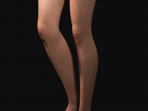 Wednesday Jenna Ortega Woman Low-poly 3D Model