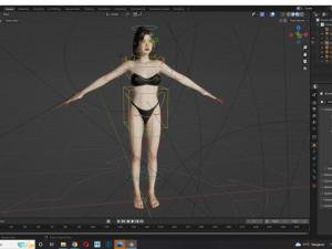 Japanese Girl Game Ready Low-poly Modèle 3D