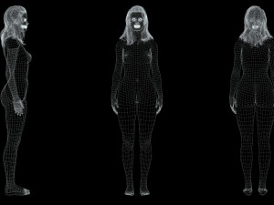 Jennifer lawrence Women and clothed full rigged Low-poly 3D Model