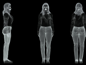 Jennifer lawrence Women and clothed full rigged Low-poly 3D Model