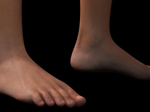 Jennifer lawrence Women and clothed full rigged Low-poly 3D Model