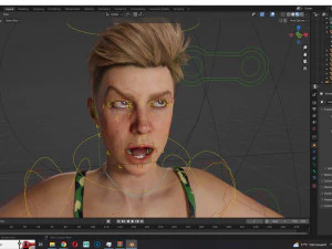 Realistic Military Girl Ready 4K Low-poly free 3D Model