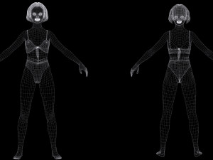 Sweet Girl Low-poly 3D-Modell