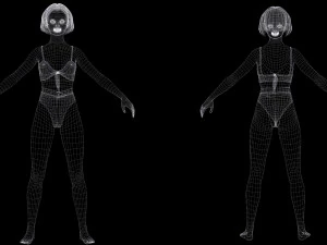 Sweet Girl Low-poly 3D Model