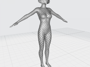 Sweet Girl Low-poly 3D-Modell