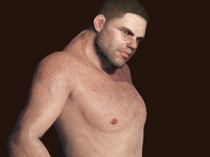 Realistic Man Base Mesh rigged and ready with facial Low-poly free 3D Model
