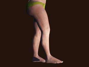 Realistic Man Base Mesh rigged and ready with facial Low-poly free 3D Model
