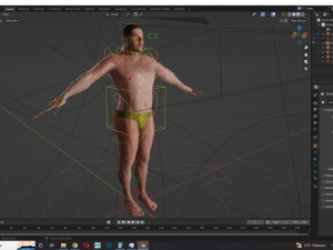 Realistic Man Base Mesh rigged and ready with facial Low-poly free 3D Model
