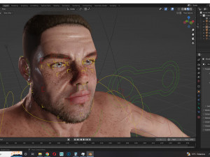 Realistic Man Base Mesh rigged and ready with facial Low-poly free 3D Model