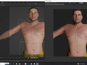 Realistic Man Base Mesh rigged and ready with facial Low-poly free 3D Model