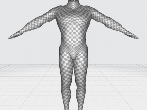 Realistic Man Base Mesh rigged and ready with facial Low-poly free 3D Model