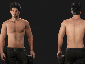 Survival Man Apocalypses Low-poly 3D Model