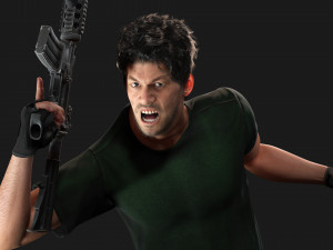 Survival Man Apocalypses Low-poly 3D Model
