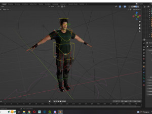 Survival Man Apocalypses Low-poly 3D Model