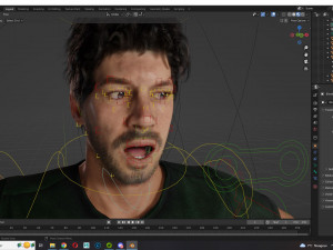 Survival Man Apocalypses Low-poly 3D Model