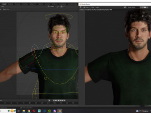 Survival Man Apocalypses Low-poly 3D Model