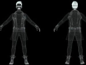 Realistic Secret Agent Man Ready unreal Blender Low-poly 3D Model