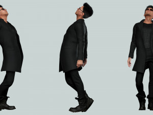 Realistic Secret Agent Man Ready unreal Blender Low-poly 3D Модель
