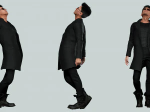 Realistic Secret Agent Man Ready unreal Blender Low-poly 3D Model