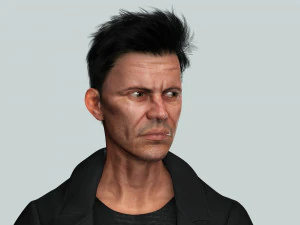 Realistic Secret Agent Man Ready unreal Blender Low-poly 3D Model
