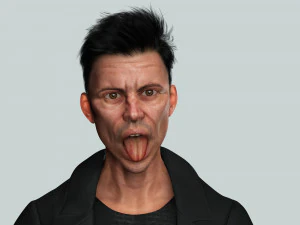 Realistic Secret Agent Man Ready unreal Blender Low-poly 3D Model