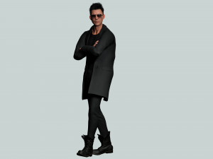 Realistic Secret Agent Man Ready unreal Blender Low-poly 3D Модель