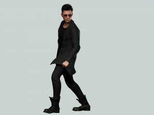 Realistic Secret Agent Man Ready unreal Blender Low-poly 3D Модель