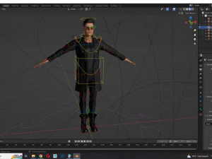Realistic Secret Agent Man Ready unreal Blender Low-poly 3D Model