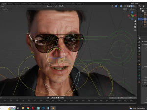 Realistic Secret Agent Man Ready unreal Blender Low-poly 3D Model