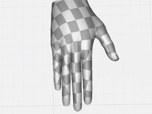Realistic Hand VR Low-poly 3D Model