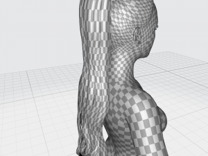 Realistic Female long hair colorable Low-poly Modelo 3D