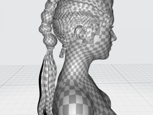 Realistic Hair Braid Viking Realtime Low-poly 3Dモデル