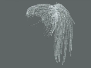 Realistic Dreads Hair Rasta Low-poly free 3D Model